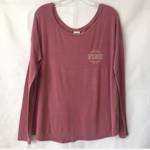 PINK Victoria's Secret Tops - Pink Victoria’s Secret Mauve Long Sleeve Top PINK Victoria's Secret Tops - Pink Victoria’s Secret Mauve Long Sleeve Top